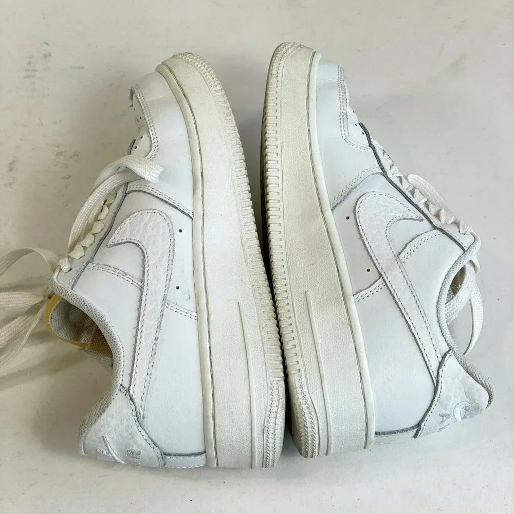 Nike Womens Air Force 1´07 LX Bling CZ8101-100 Sneakers‎ White Size 5.5 Leather